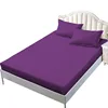 1pc Simple Solid Color Fitted Sheet Nordic Mattress Cover Plush bed sheet Winter Warm Elastic Soft Bed Sheet With Elastic Band 5