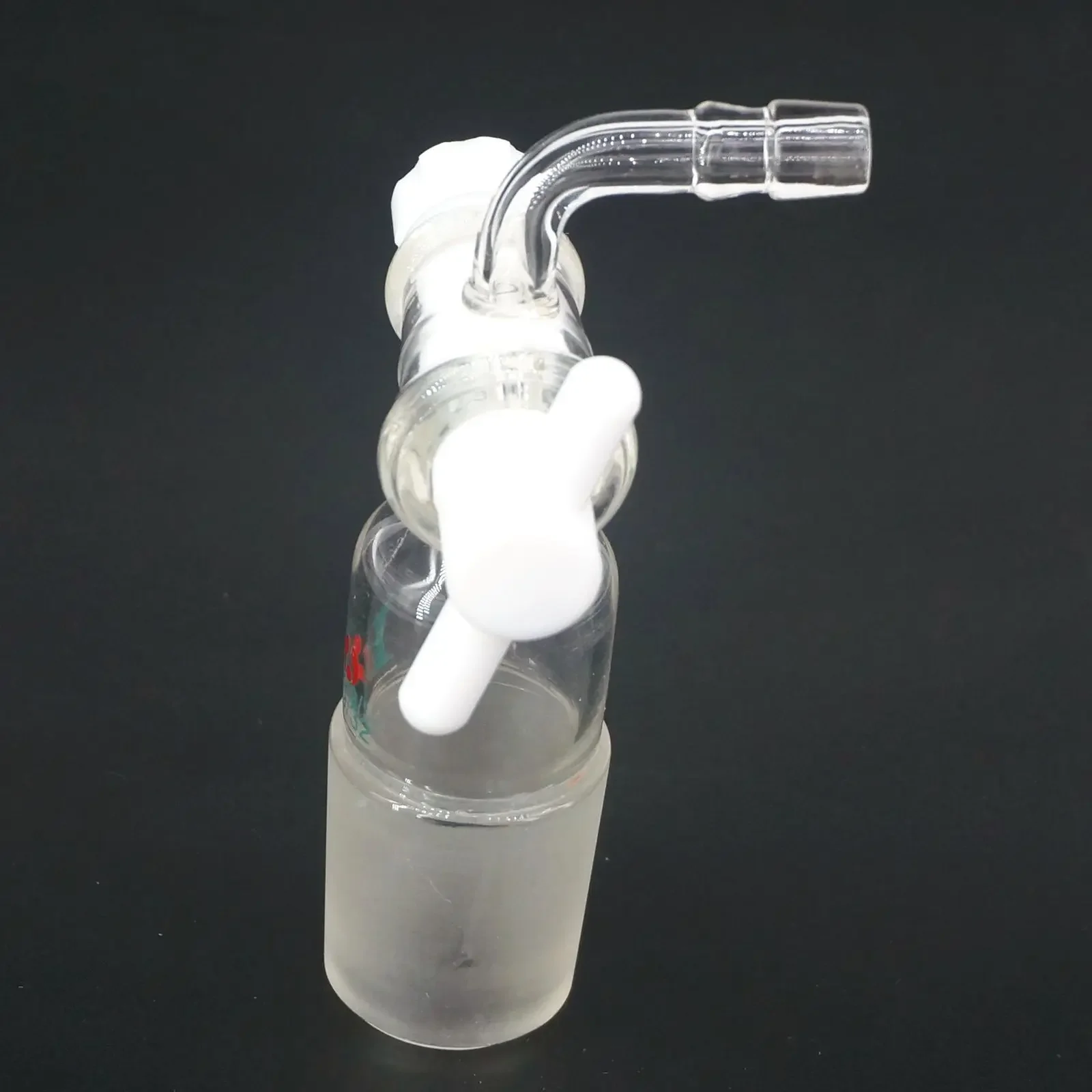14/23 19/26 24/29 29/32 Joint Tube O/D 8mm Lab 90 Degree Adapter With PTFE Stopcock Ware