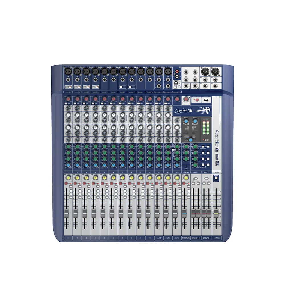 Signature Mixer Audio Soundcraft A 16 Canali Per Esibizioni Di Canto Sul Palco 2 Ordini