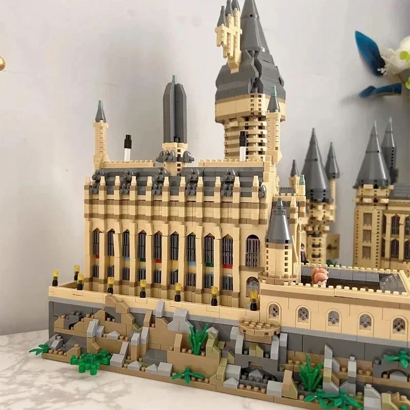 Micro Bricks City Creative Medieval Magic Castle Series School Architecture Palace Model Building Blocks Gifts Kid Assembly Toys 5