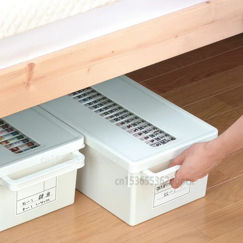 Japanese style Dvd Disc Dust Storage Box with Viewable window CD Disc Box PS4 Storage Game Rack
