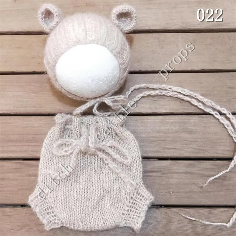 

Newborn Photography Props Mohair Pants +hat