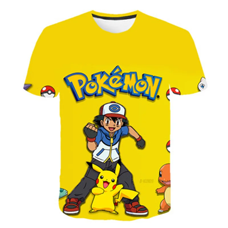 superman t shirt 2022 the new listing 3D print anime pokemon T shirt kid boys girls teen fashion tops summer loose casual short sleeve 4-14T jordan t shirt