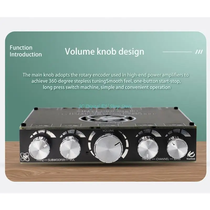 E74D Bluetooth-kompatibel Power Verstärker Bord mit Subwoofer 2,1 Kanal DIY – Detail 10