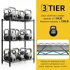 3 Tier Shelves Storage, Wire Shelf Unit, Standing Adjustable Metal Shelves Organizer, Storage Racks for Restaurant Garage Pant 4