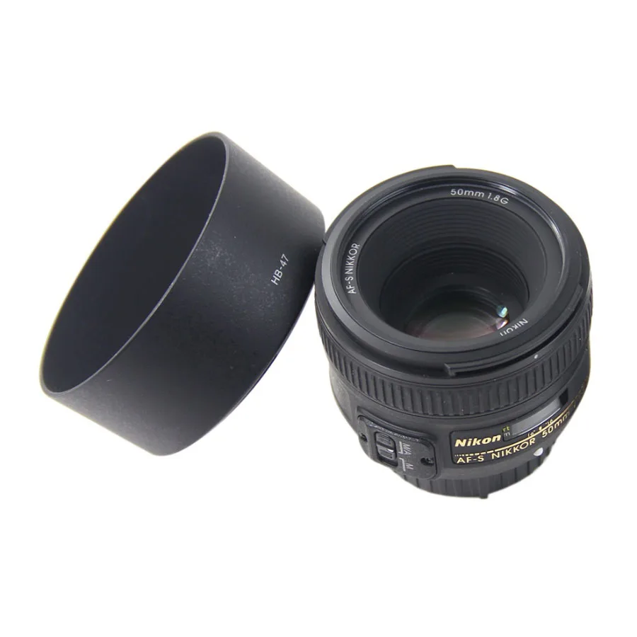 DSLR Camera Lens Hood HB 47 for Nikon AF S 50mm f/1.8G & 50mm f/1.4G