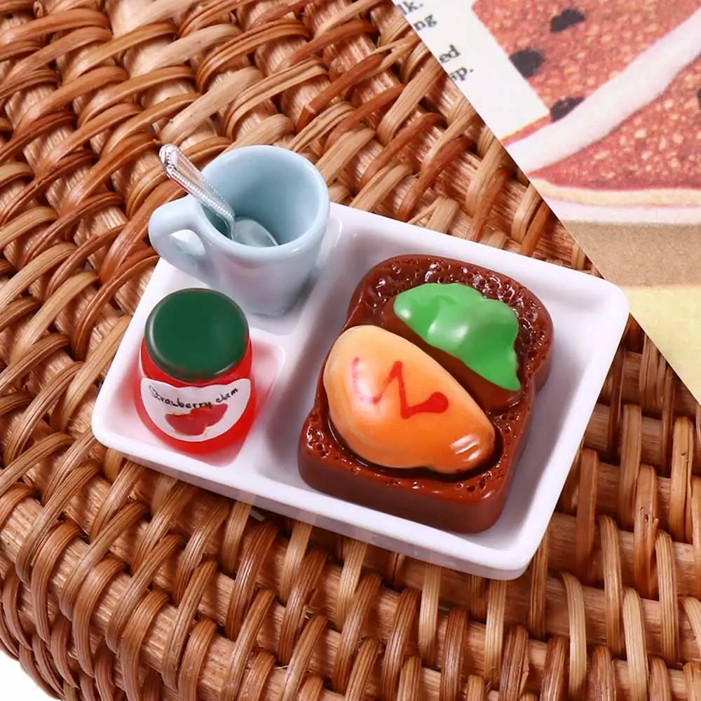 Props OB11 Doll House Decor BJD Dolls for Blyth Dollhouse Mini Bread Mini Food Dollhouse Miniature Food Mini Toast Bread