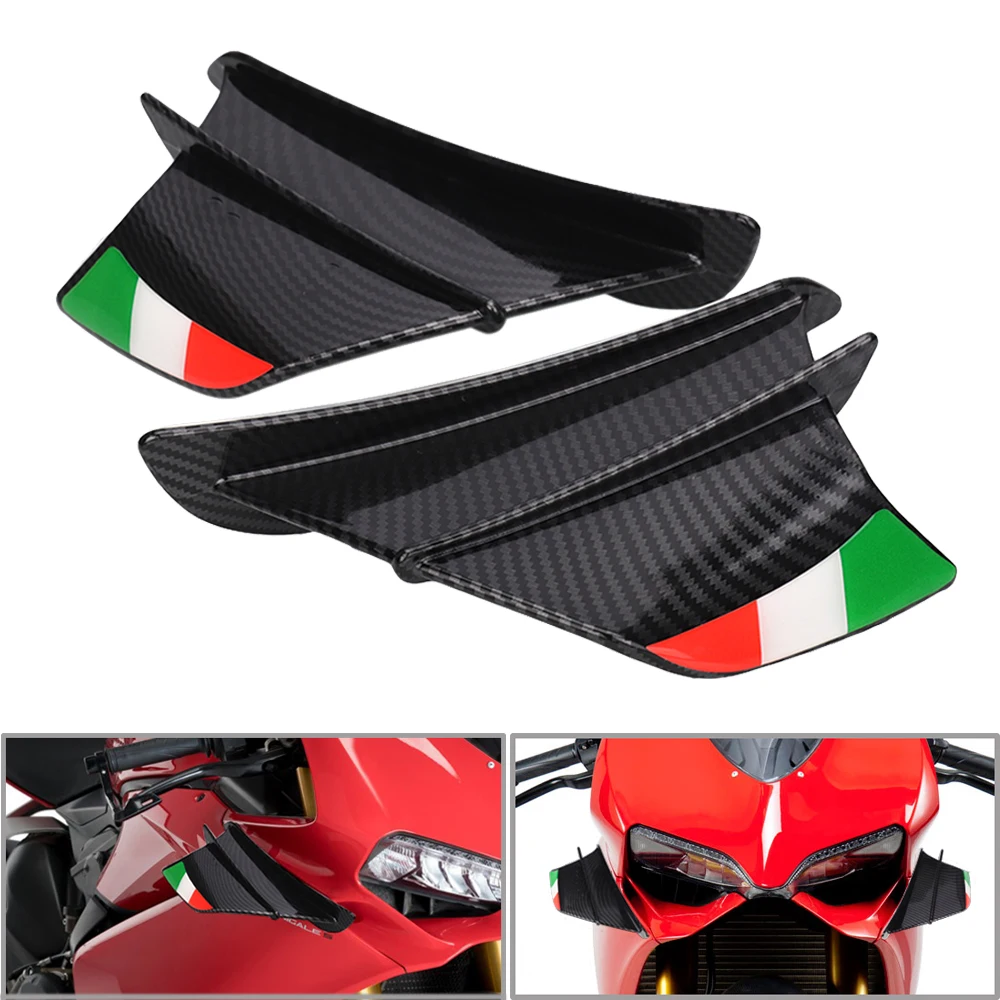 

Motorcycle Winglet Aerodynamic Wing Kit Spoiler For KAWASAKI Ninja 300/250/650 H2 H2R for Yamaha R1 R3 R6 R7 BWS RS JOG JOE GP