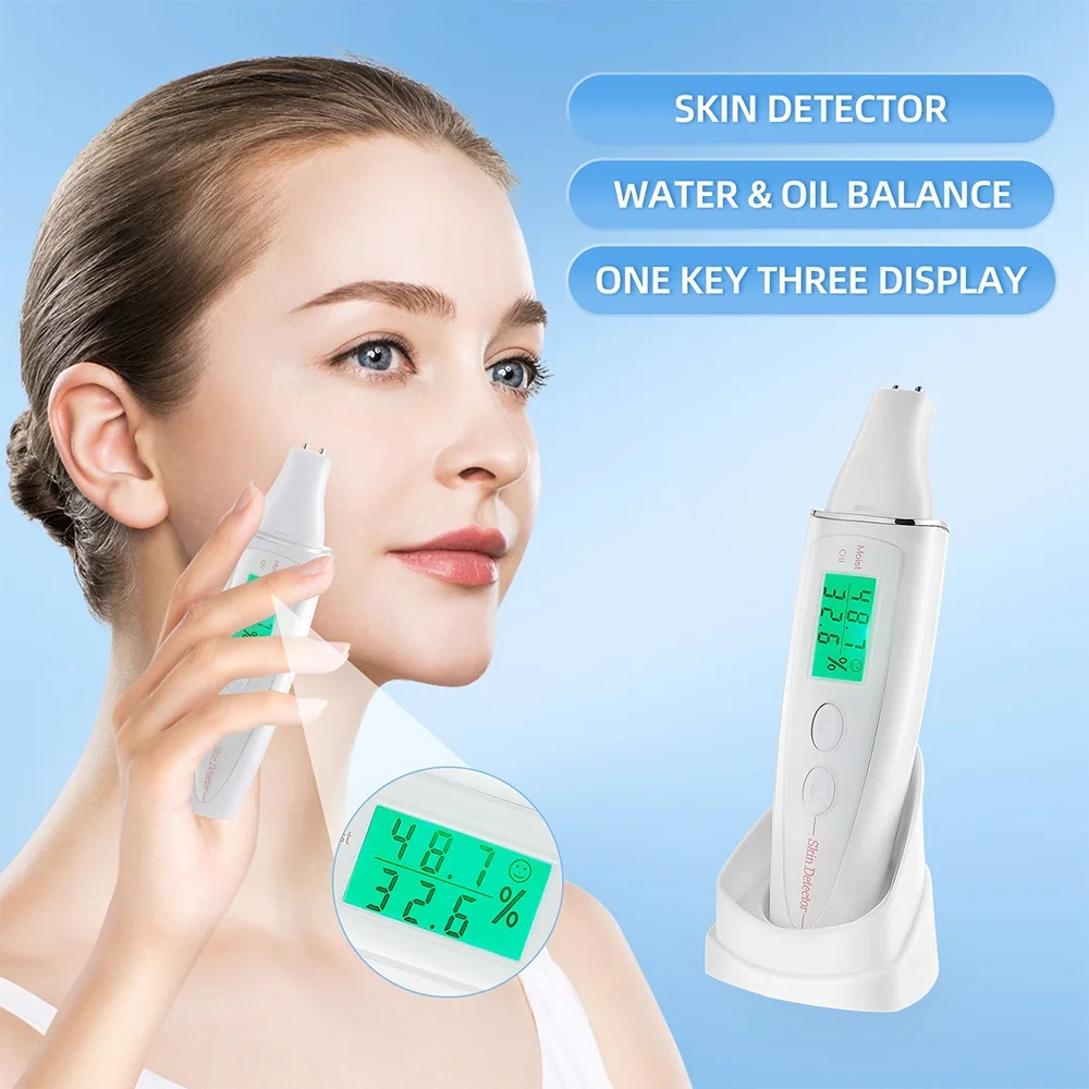 7th Intelligent Digital Skin Analyzer Skin Oil Moisture Tester For Face