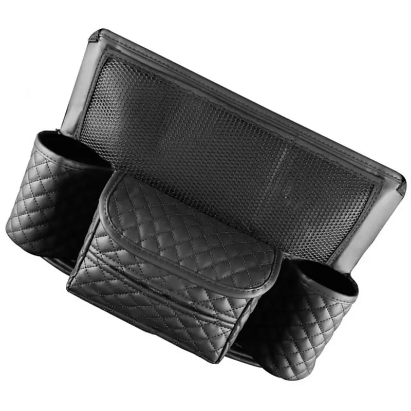 

Purse Holder For Car Between Seats Leather Handbag Holder For Car Car Mesh Organizer With More Space Pocket Handbag Holder