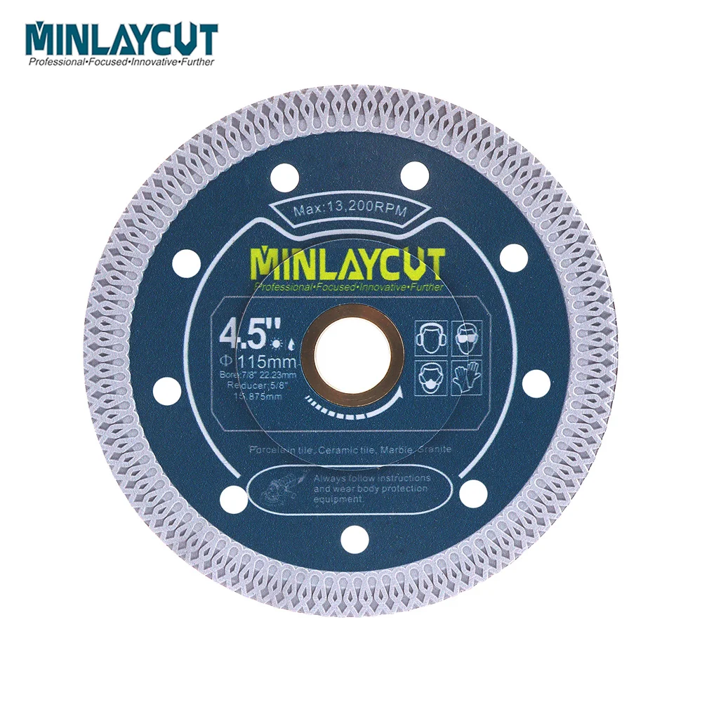 MINLAYCUT 1 Stück Diamant-Trennscheibe X Mesh Cut Durchmesser 75/105/115/125 mm für Fliesen, Marmor, Keramik, Granit, Sägeblatt, Schneideplatte