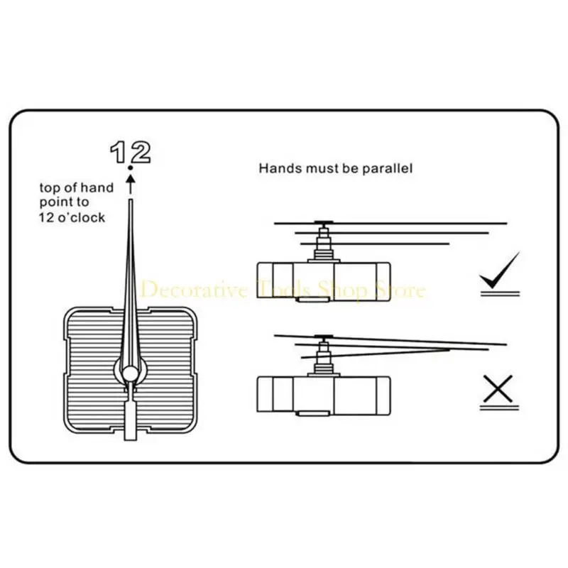QX2E DIY Clock Movement 무음 키트 세트 시간 시계 사용 장비