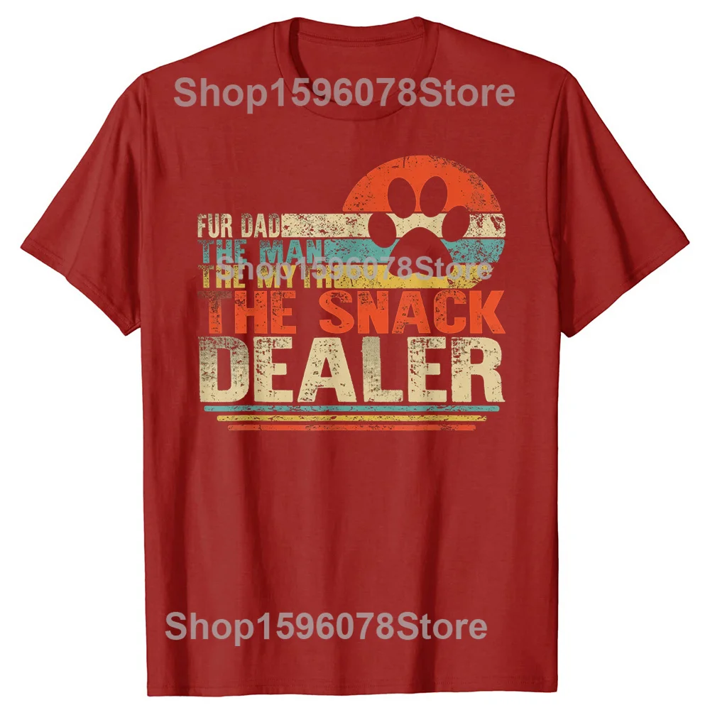 Father's Day Fur Dad Snack Dealer Tee - Unisex Short Sleeve Humor Shirt