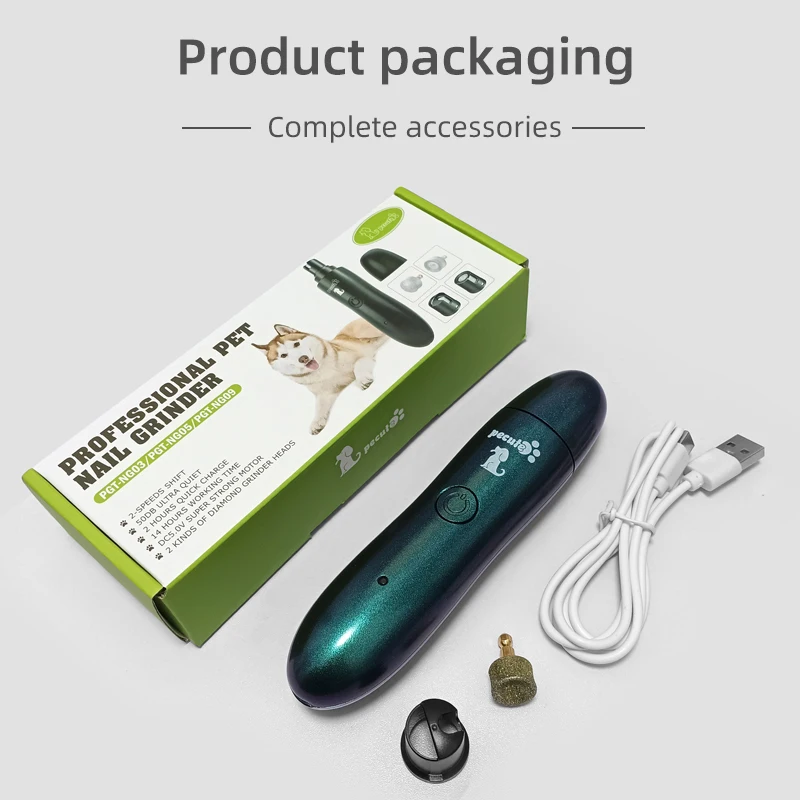 Electric Pet Nail Polisher Nail Claws Trimmer Machine for Small Dogs Cats Large Dogs Teddy Toys Short Gold Fur Store Use