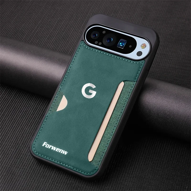 Sleek Card Slot Leather Phone Case - Premium Shockproof PU Cover with Skin Feel Finish
