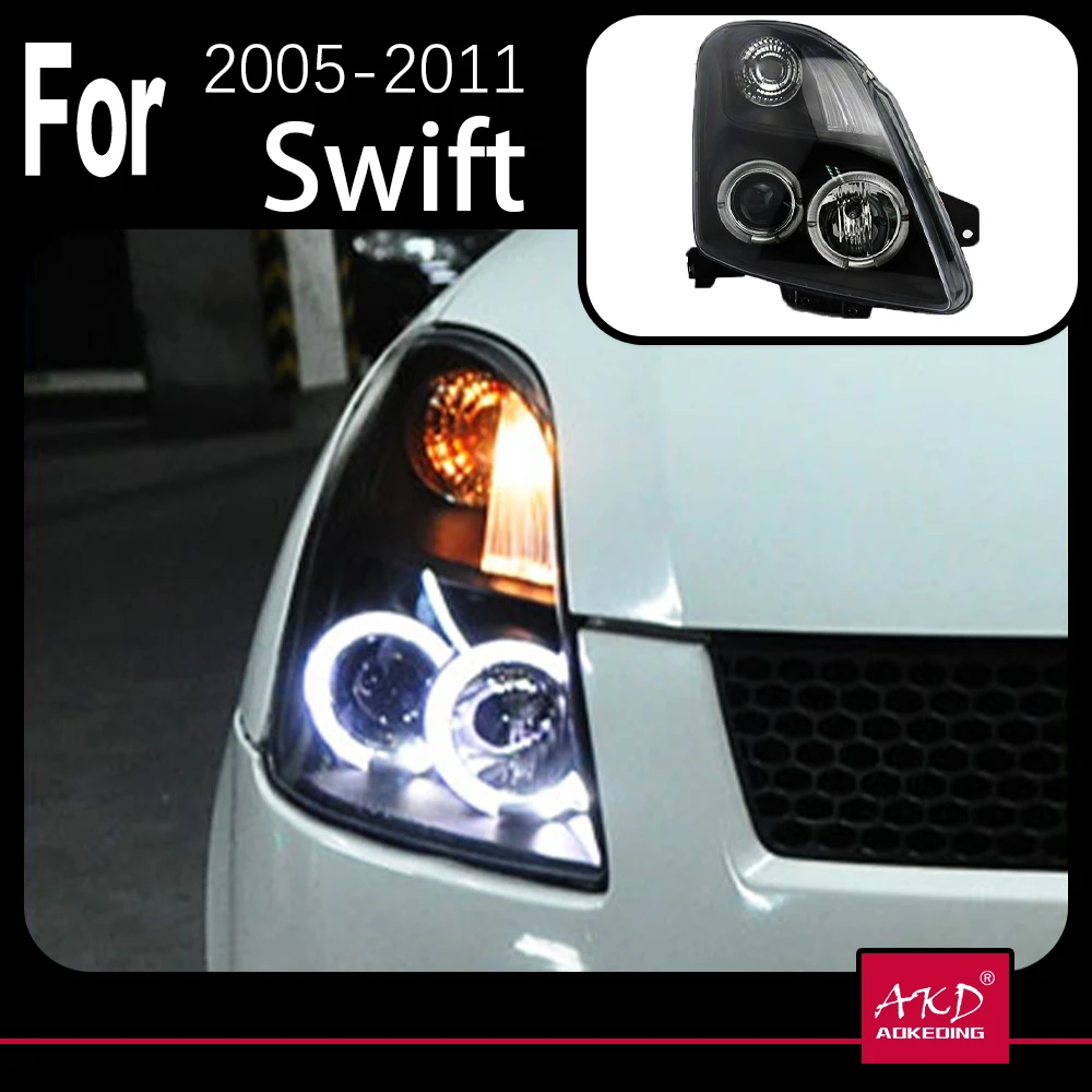 Akd Car Model Head Lamp For Suzuki Swift Headlights 20052011 Swift Led