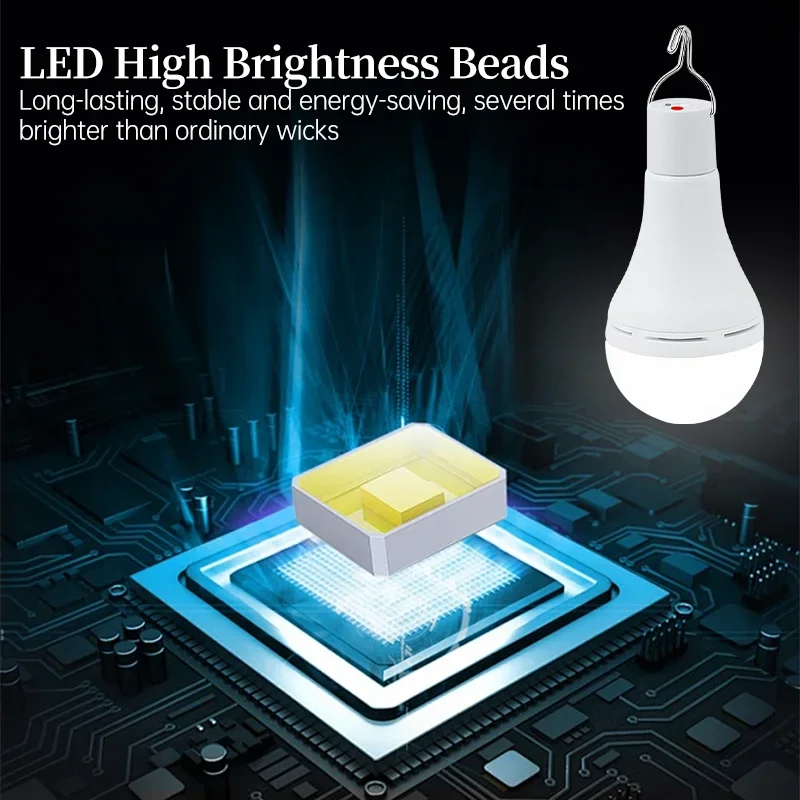 USB Rechargeable Solar LED Lamp 2