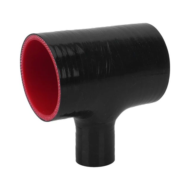 ท่อซิลิโคนรูปตัว T ขนาด 51 57 63 70 76 มม. อเนกประสงค์สำหรับท่อไอดีเทอร์โบ ซุปเปอร์ชาร์จเจอร์ ท่อชาร์จ ท่อ BOV ข้อต่ออะแดปเตอร์ ท่อรูปตัว T 1