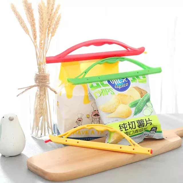 10pcs Bag Clips Food Bag Sealer Plastic Anylock Gripstick Style Seals Stick  Freshlock Home Kitchen Food Storege Sealing Tools - AliExpress