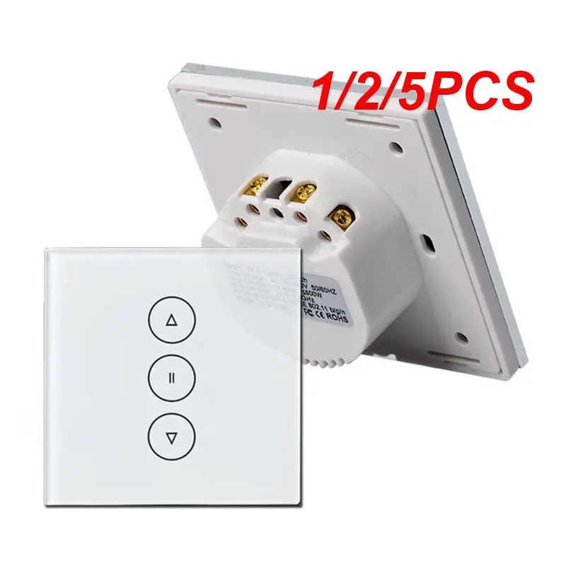 

1/2/5PCS Tuya Zigbee Smart Curtain Switch Rolling Blinds Engine Roller Shutter EU Touch Curtain Switches Panel Support Alexa
