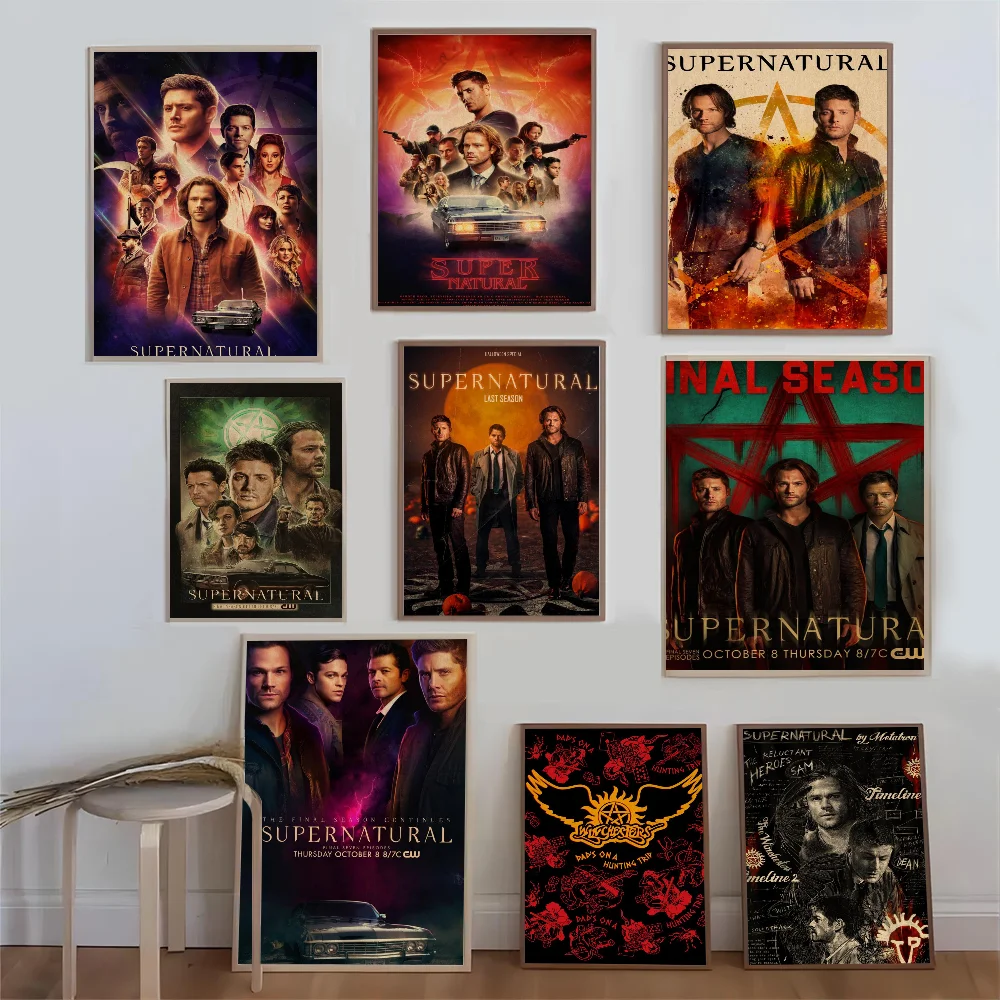 TV Play Series Supernatural Poster Good Quality Prints and Posters HD Quality Poster Wall Art Painting Study Home Decor