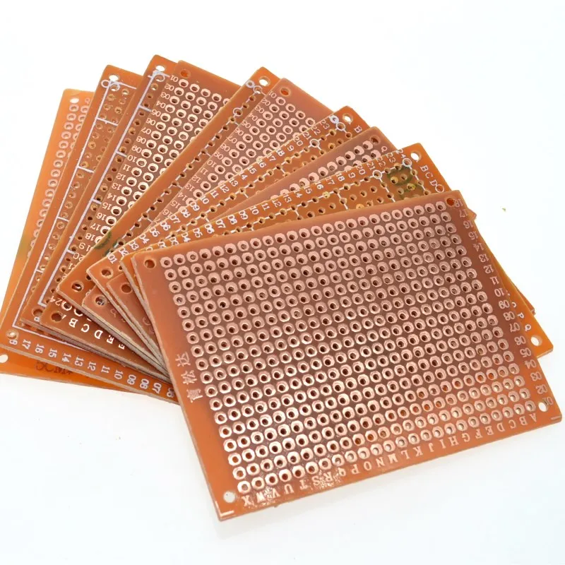 10Pcs 5*7 Pcb 5X7 Pcb 5Cm 7Cm Diy Prototipo Di Carta Pcb Scheda Universale Giallo