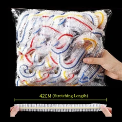 Versatile Food - Grade Transparent Packaging Bags - Reusable & Colorful Cling Film - 500PCS (Mixedcolor 42cm)