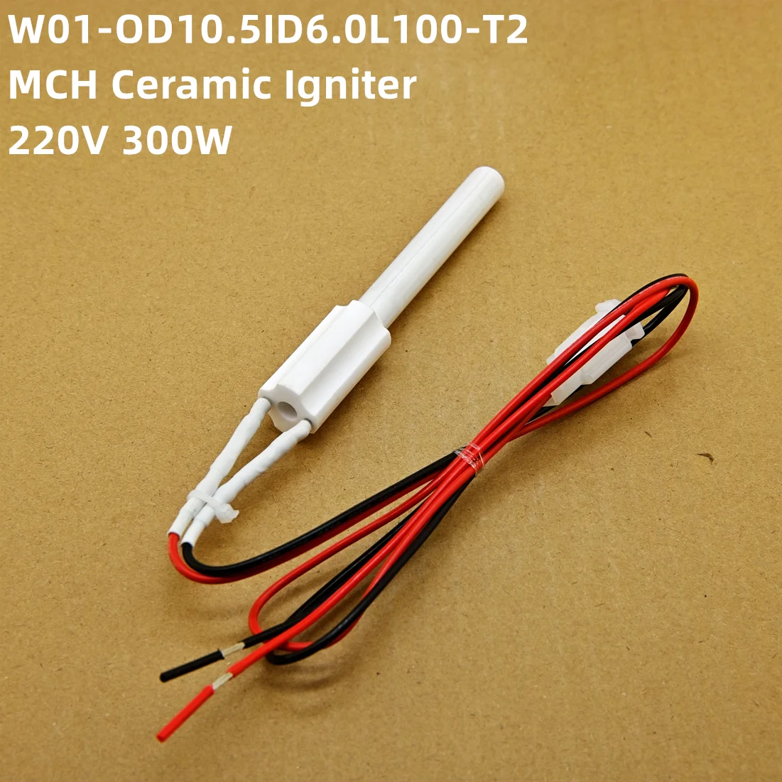 Tubo Cerâmico do Aquecimento Elétrico Ignitor Cerâmico Haste de Ignição da Fornalha Forno de Madeira 10.5 L100 mm 220v 300w