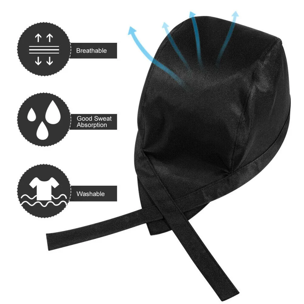 Unisex Chefs Hat Pirate Hat Catering Service Waiter Hats Skull Restaurant Dining Chef Kitchen Cooking Cap