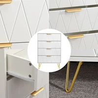 Commode Comanlai pour chambre à coucher, meubles de chambre, organisateur moderne, bois, tiroirs coulissants, armoire de rangement de bureau, blanc 4
