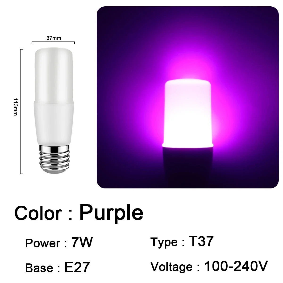 T37 E27 PURPLE