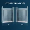 Semi-Frameless Sliding Shower Doors Shower Enclosure with 1/4" Clear Glass Bath Door Screen Chrome Finish Shower Glass Door 2