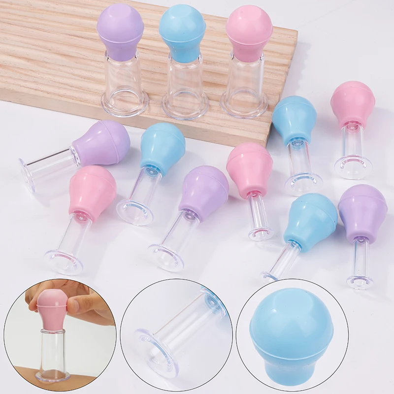 Vacuum Cupping Sets Facial Massage Cups Rubber Vacuum Cupping Skin Lifting Anti Cellulite Massager 4 Pcs/set