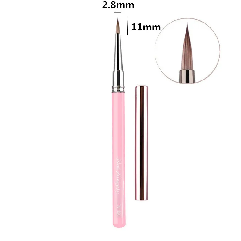 12Style Different Colored Handle Nail Acrylic Brush Liquid Powder DIY Nail Drawing Nail Art Bruses 3
