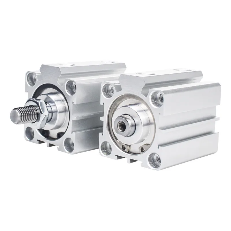 Air Cylinder Sda Series Pneumatic Compact Airtac Type 20 25 32 40 50 63mm  Bore To 5 10 15 20 25 30 35 40 45 50mm Stroke - Springs - AliExpress