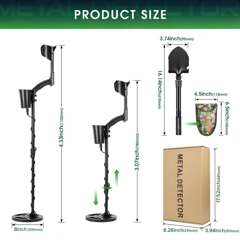 Metal Detector Underground GT620G High Sensitivity Liquid Crystal Professional Gold Hunter Circuit Waterproof Coil