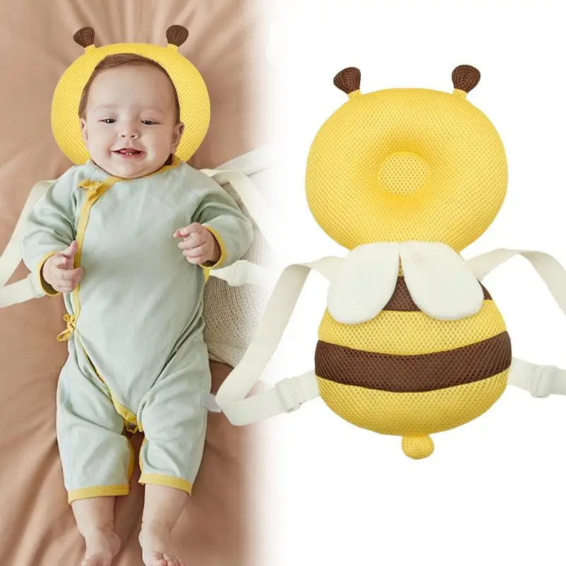 Baby Head Protector Backpack Pillow For Kids 1-3Y Toddler Soft Comfortable PP Cotton Protective Cushion Cartoon Security Pillows 3