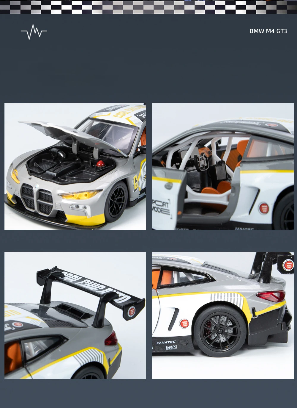 BMW M4 M6 BMW CSL Z4 1:24 Ölçekli Model Araba