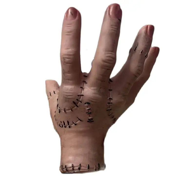 Adult Toy Wednesday Addams Cosplay Model hand Addams Family Halloween Party Costume Props Scary prank toy Car office decorations anime cosplay props,anime cosplay accessories