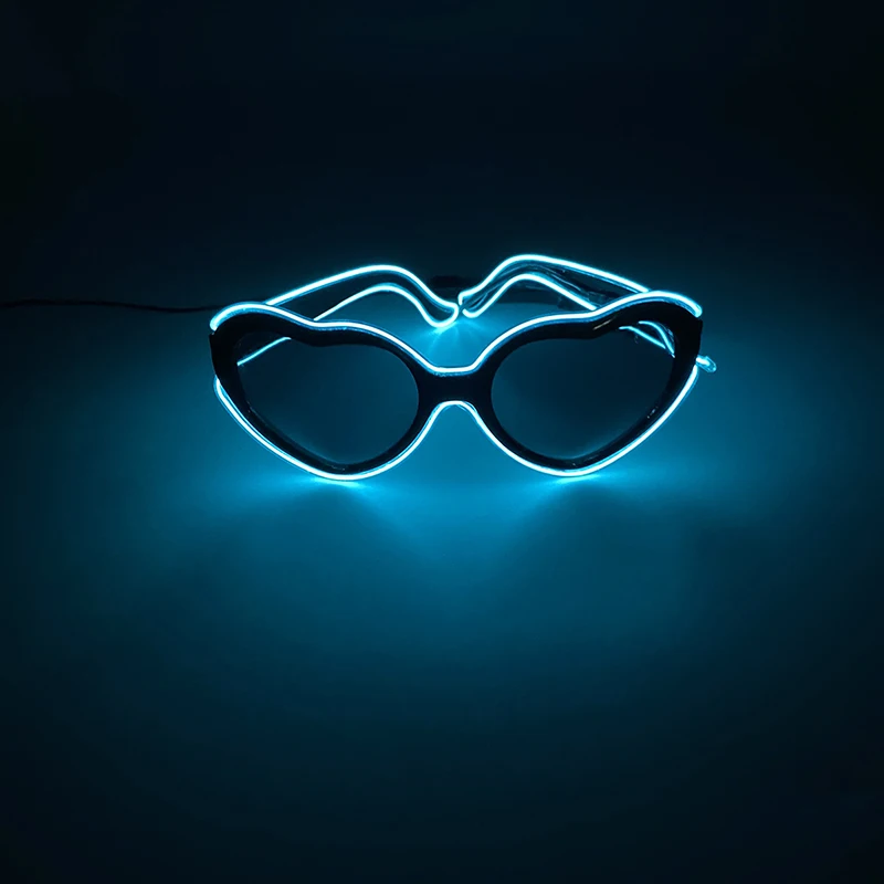 Drahtlose LED-Sonnenbrille, nur verheiratet, Braut-Accessoires, Hochzeit als Honig-Geschenk, Braut und Bräutigam, leuchtende Hochzeits-Herz-Brille – Detail 24
