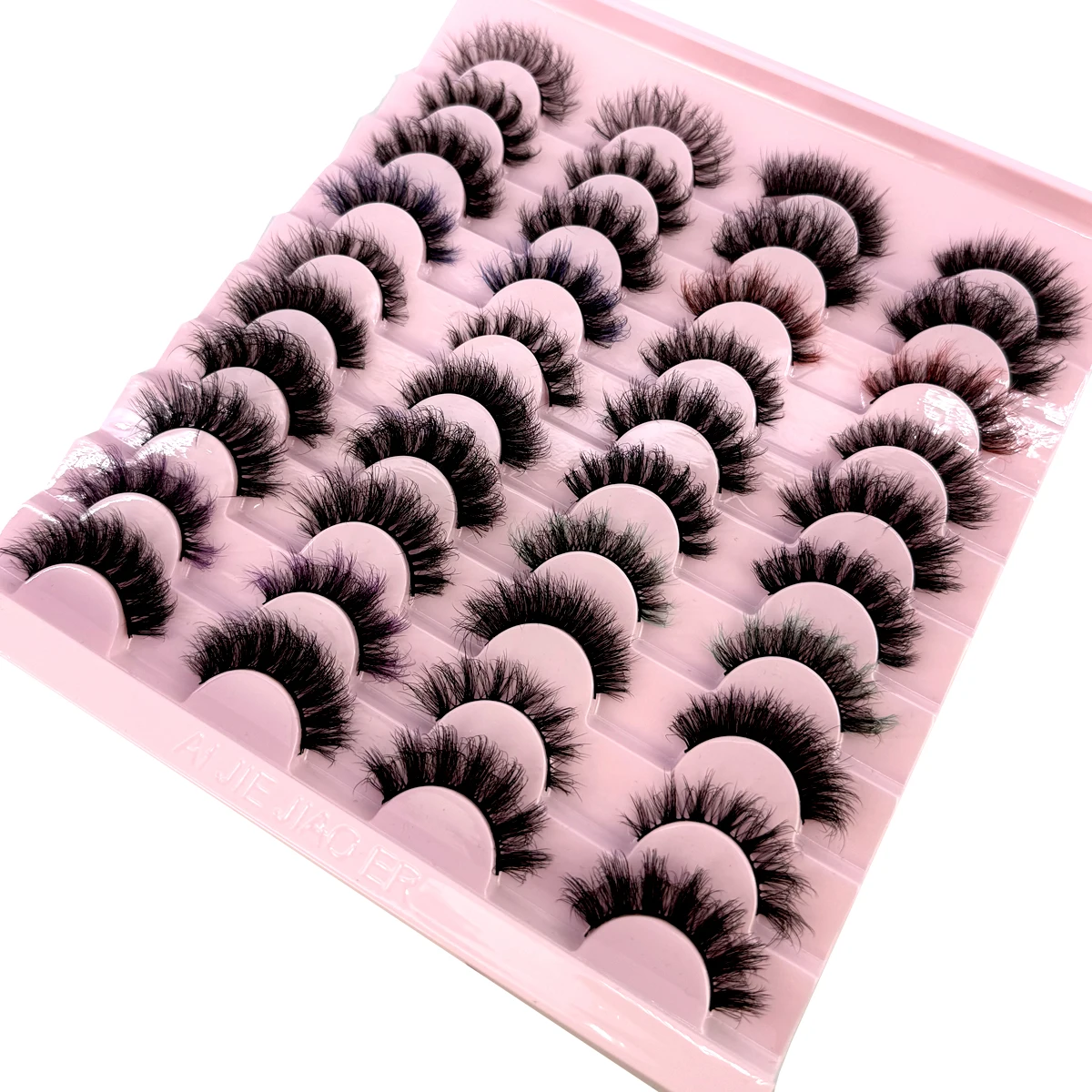 Description Picture 2 of itemwholesale mink eyelashes 3D Natural False 20 pairs Lashes Fluffy Wispy Natural Cross Cat eyeLashes Eyelash Extension Makeup