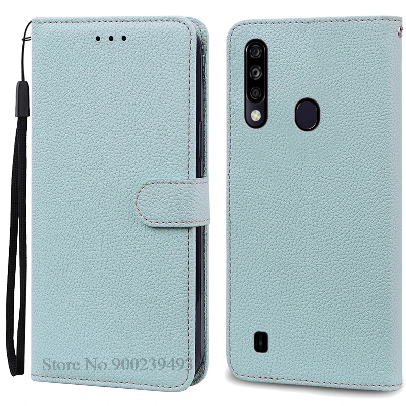 Sleek Silicone Wallet Leather Flip Case with Soft TPU Back Cover