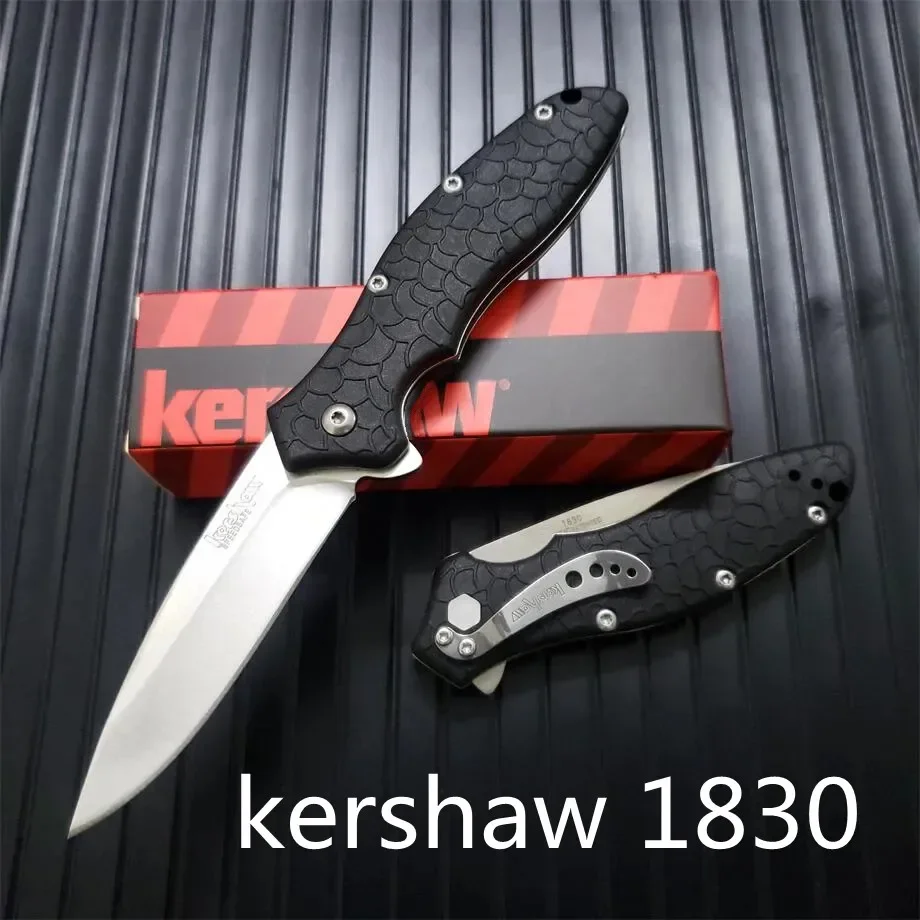 

Kershaw 1830 Oso Sweet Tactical Pocket Folding Knife 8Cr13Mov Blade, Black GFN Handles Outdoor Camping Hunting EDC Knives