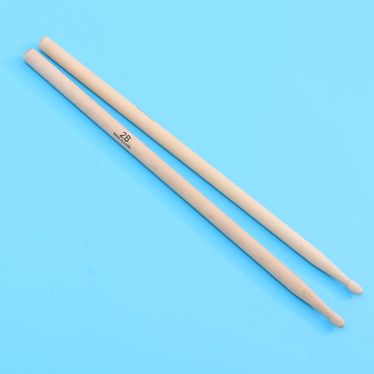 

Wood Tip Drum Sticks Oval Wood Tip Wood Drumstickes Percussion with Wood Handle, One Pair