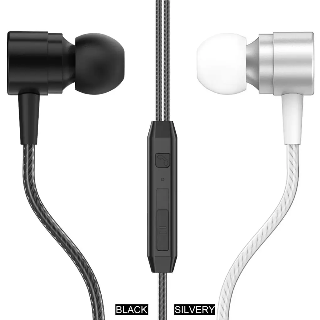 

Wired In-ear Earphone High Fidelity Volume Adjustable Bass Sound Earbuds Sport Running Noise Reduction Headphone Smartphone