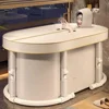 Installation-Free Foldable Bath Bucket Household Bath Bucket Adult and Child Bathtub Full Body Sweat Steam Bucket Tarpaulin 1