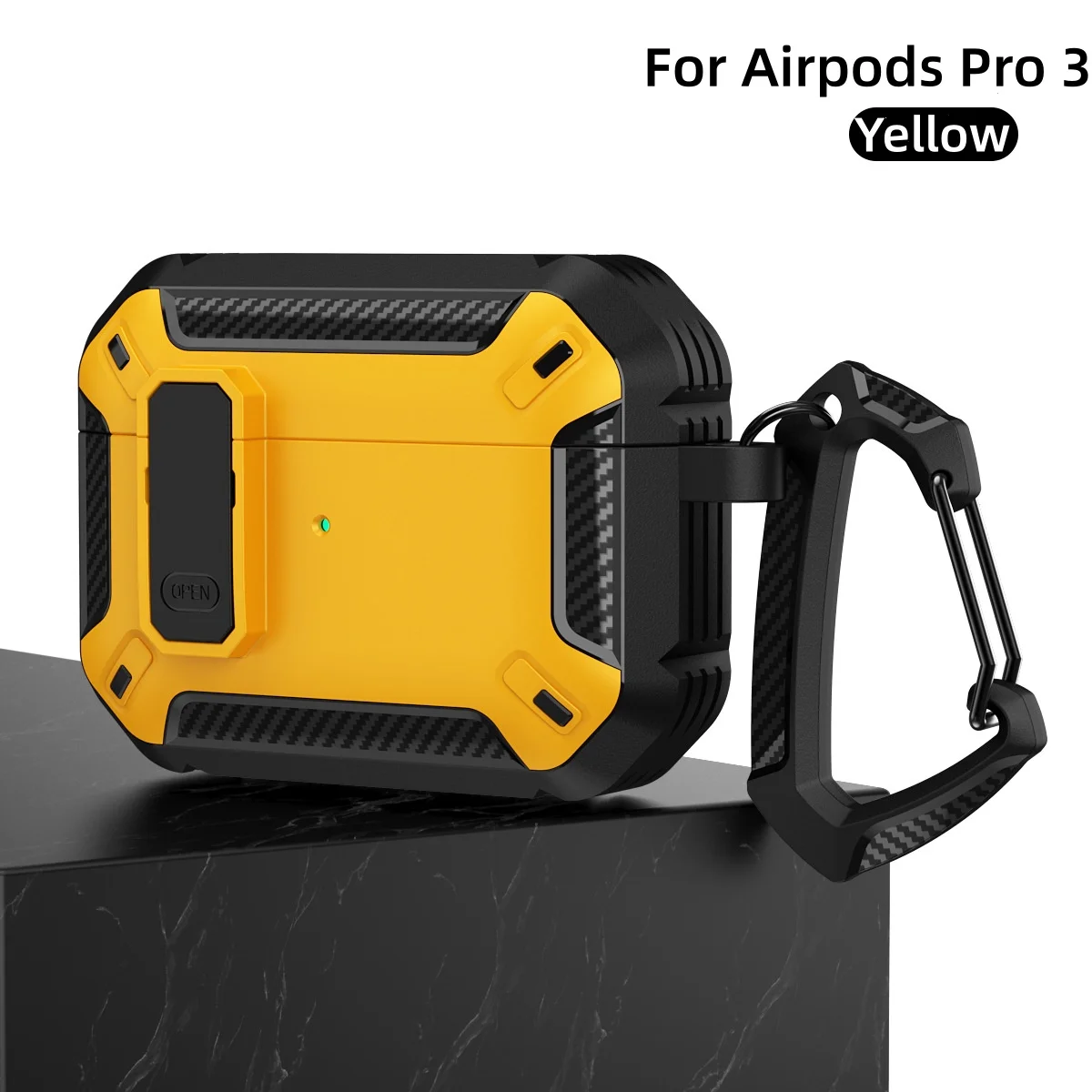 Secure Lock Protective AirPods Case with Cleaning Kit & Keychain