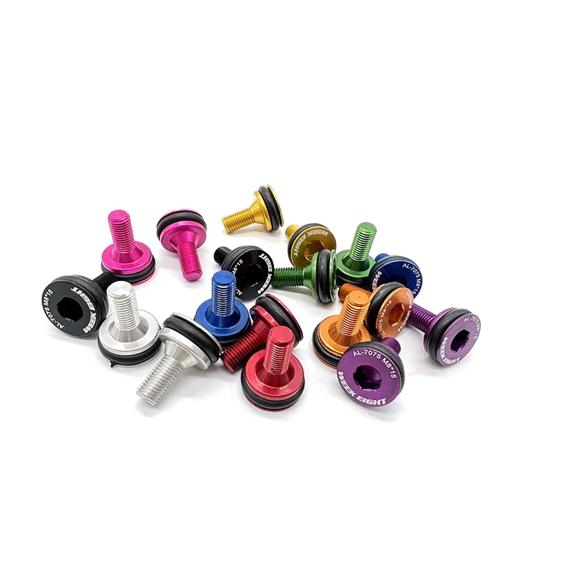 Bicycle Bottom Bracket Aluminum Alloy / Steel Square hole Waterproof Sealed Bolts M8*15mm