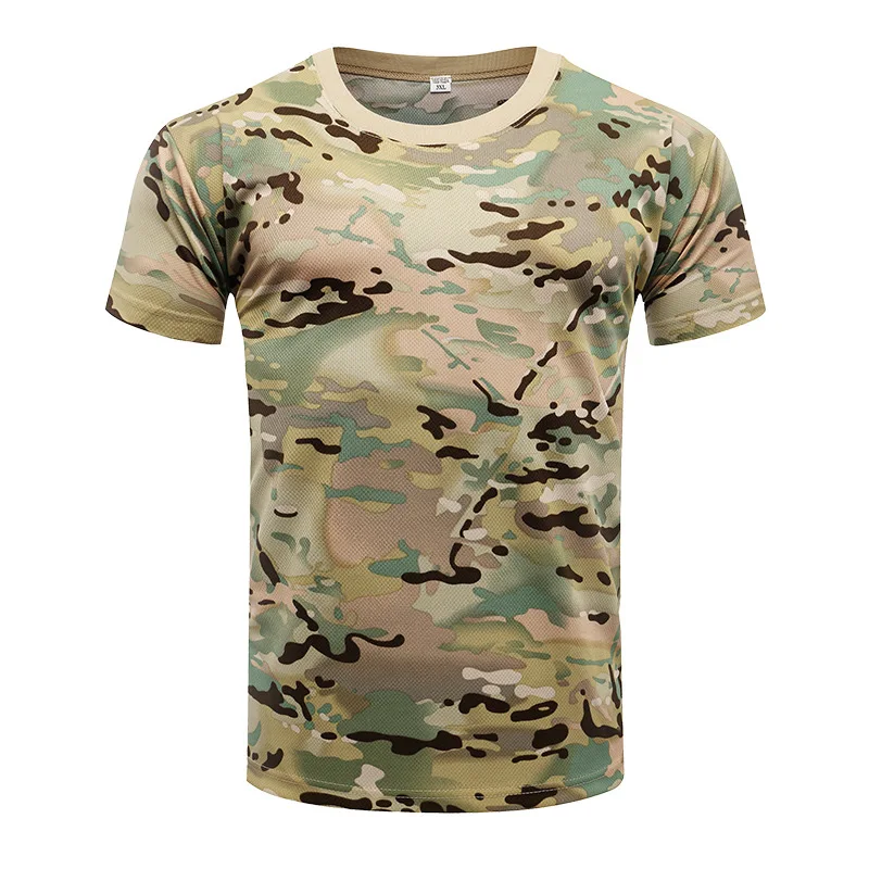 Camouflage Short-sleeved men's Summer Quick-drying Sports Outdoor ...