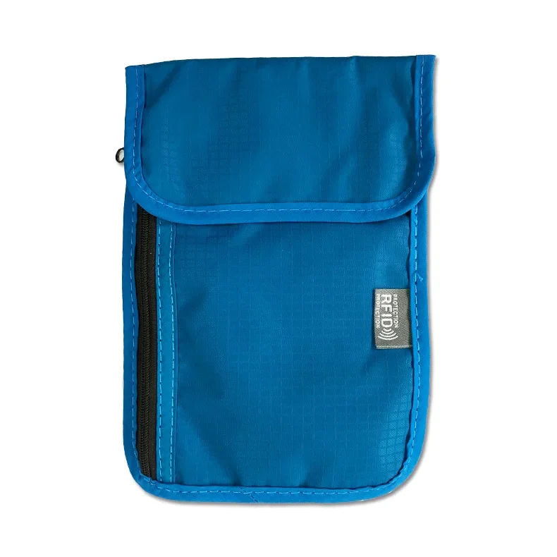 Anti RFID Men Card Wallet Purse Passport Storage Bag Male Chest Bag Waterproof Men Outdoor Nylon Crossbody Hanging mens messenger bag